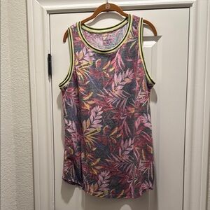 Torrid Multicolor Tropical Print Tank Top